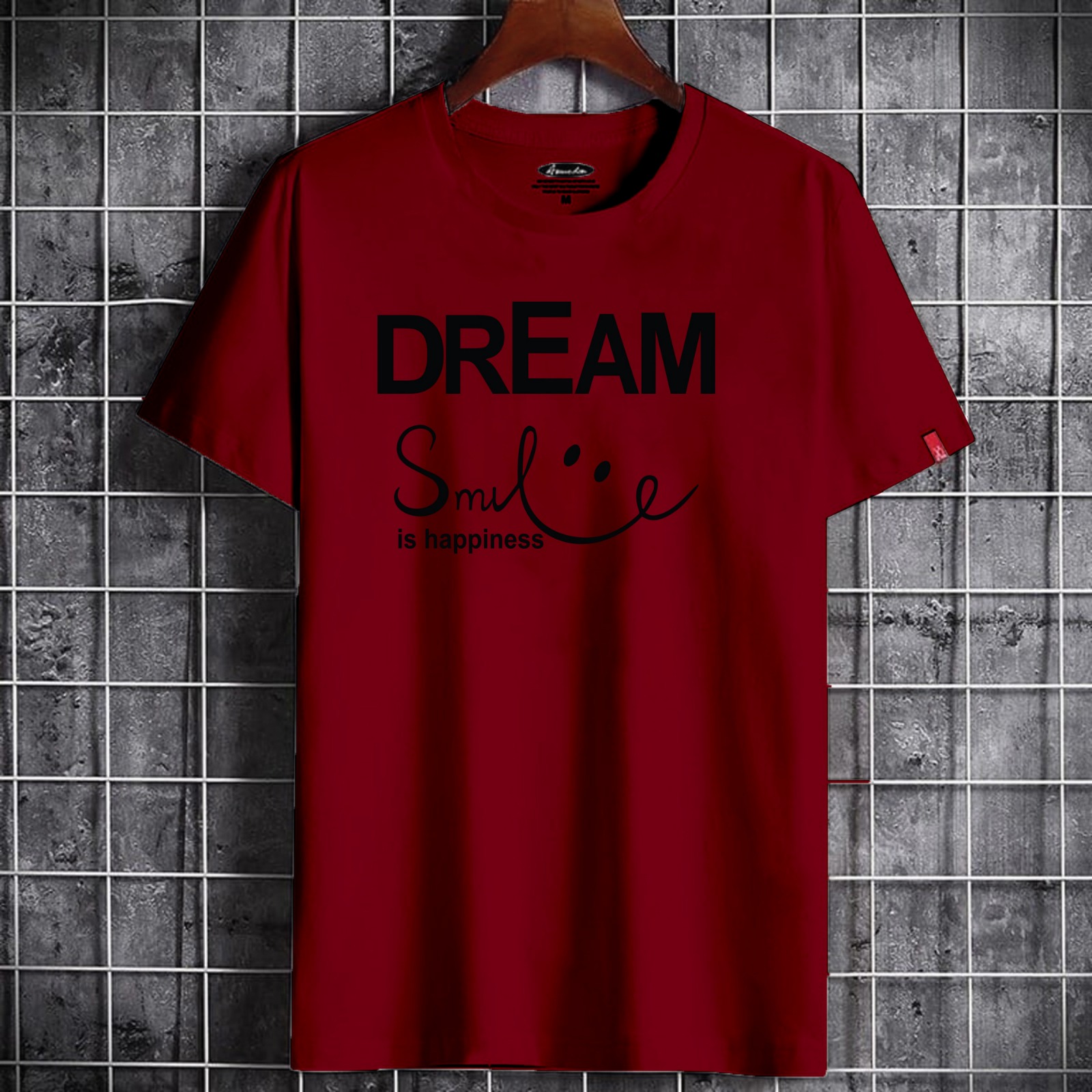 Dream Smile Half Sleeve T-Shirt For Men